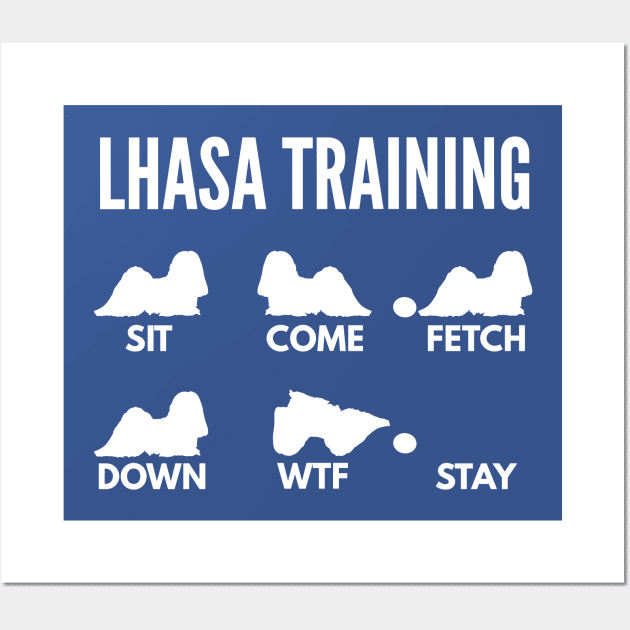 Lhasa Apso Training Boxer Dog Tricks Wall Art by DoggyStyles